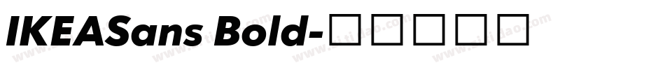 IKEASans Bold字体转换